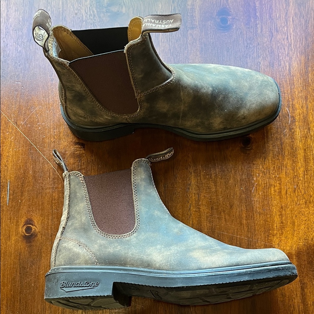 Blundstone Rustic Brown Leather Boots Size 8.5